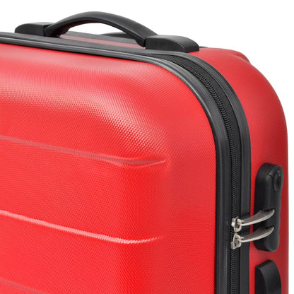 Three Piece Hardcase Trolley Set Red 45.5/55/66 cm