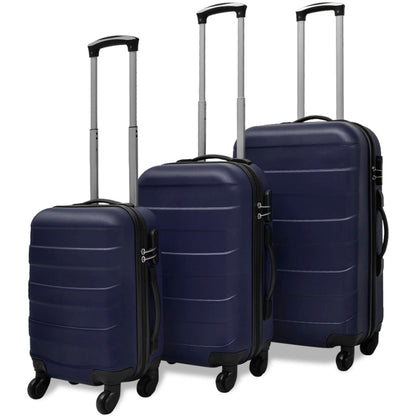 Three Piece Hardcase Trolley Set Blue 45.5/55/66 cm