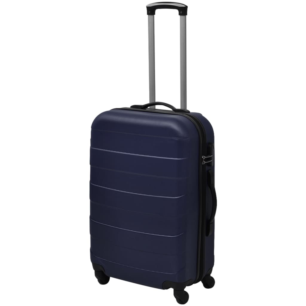 Three Piece Hardcase Trolley Set Blue 45.5/55/66 cm