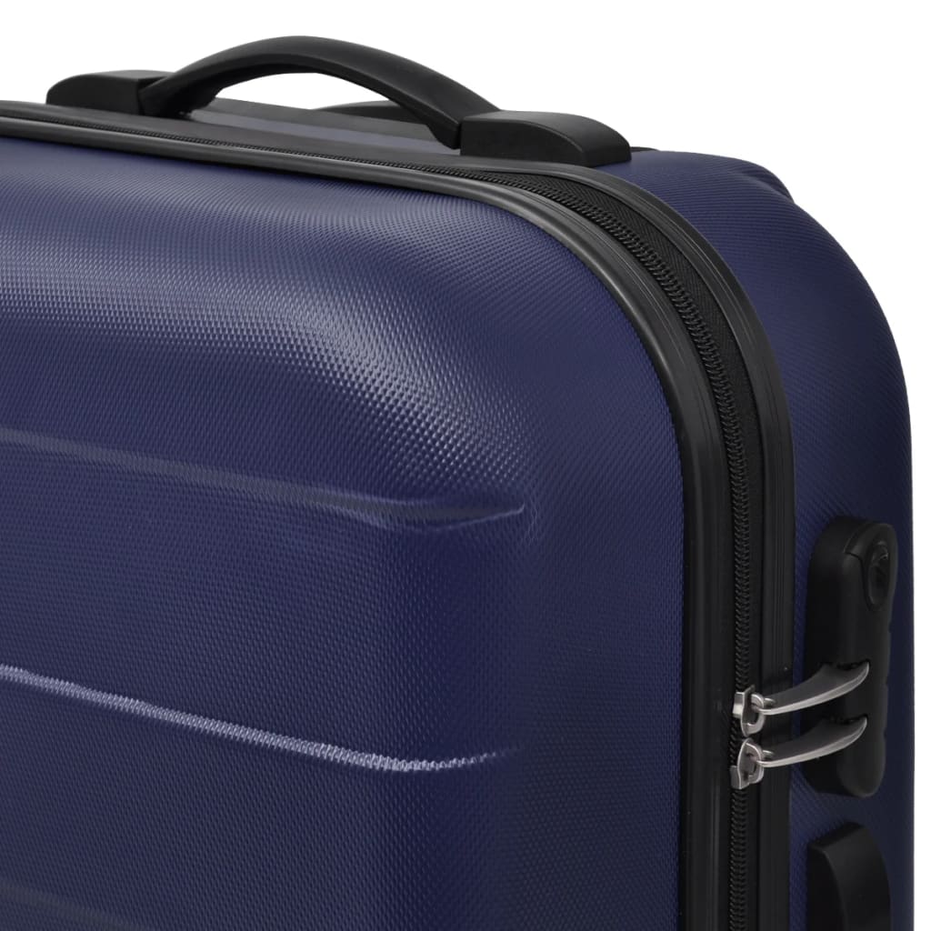 Three Piece Hardcase Trolley Set Blue 45.5/55/66 cm