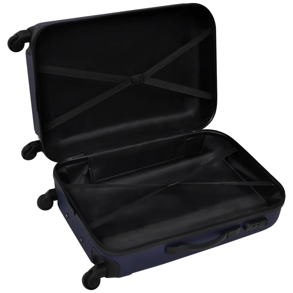 Three Piece Hardcase Trolley Set Blue 45.5/55/66 cm