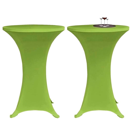 Stretch Table Cover 2 pcs 60 cm Green