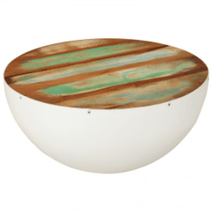 Bowl Shaped Coffee Table Solid Reclaimed Wood 60x60x30 cm