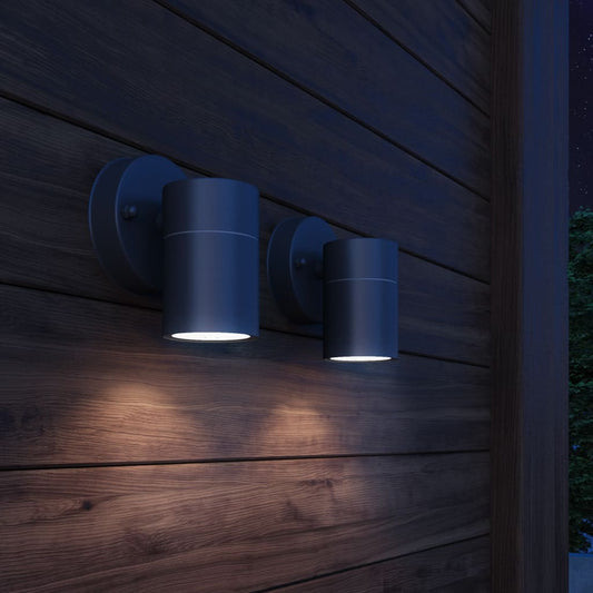 Outdoor Wall Lights 2 pcs Stainless Steel Downwards