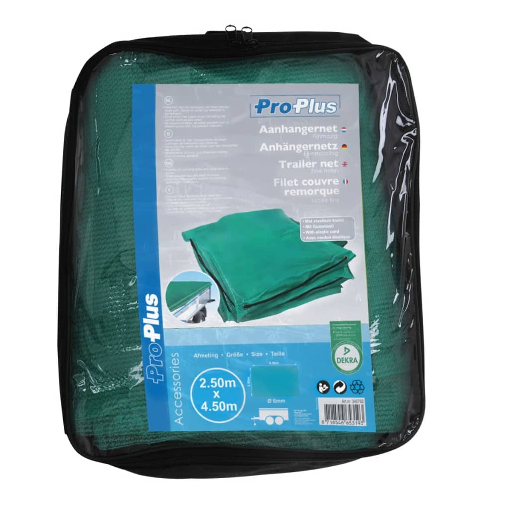 ProPlus Fine Mesh Trailer Net with Elastic Cord 2.5 x 4.5 m 340792