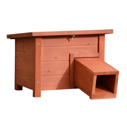 @Pet Hedgehog House Wood Brown