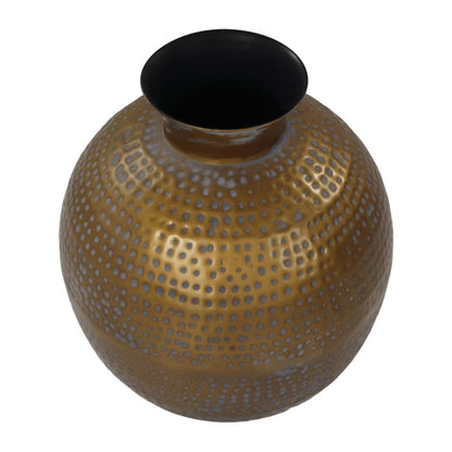 HSM Collection Vase Padua Large 40x45 cm Gold and Grey