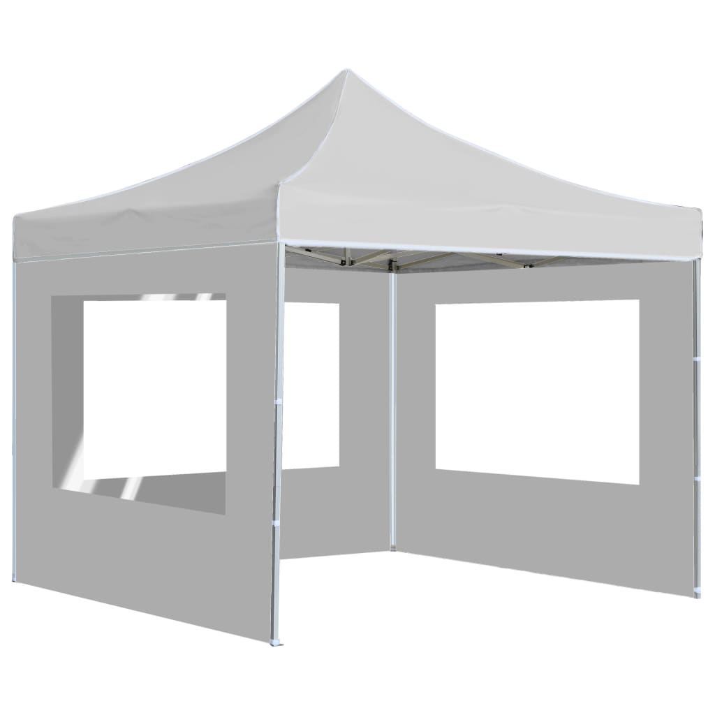 Professional Folding Party Tent with Walls Aluminium 3x3 m White