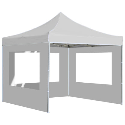 Professional Folding Party Tent with Walls Aluminium 3x3 m White