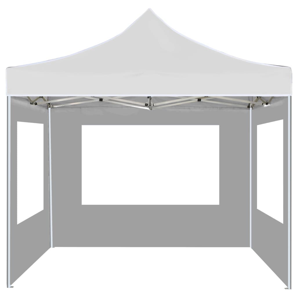 Professional Folding Party Tent with Walls Aluminium 3x3 m White