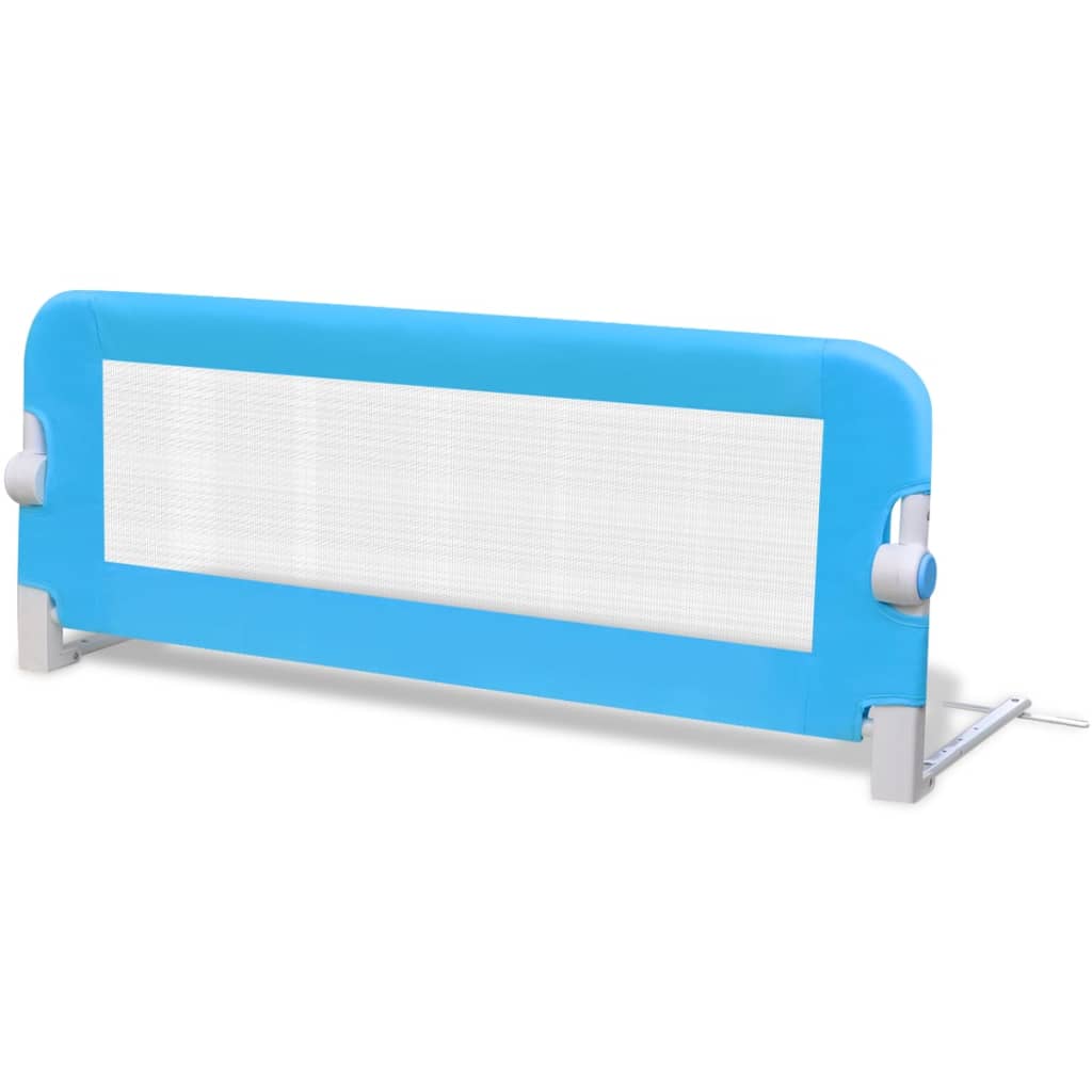 Toddler Safety Bed Rail 2 pcs Blue 102x42 cm