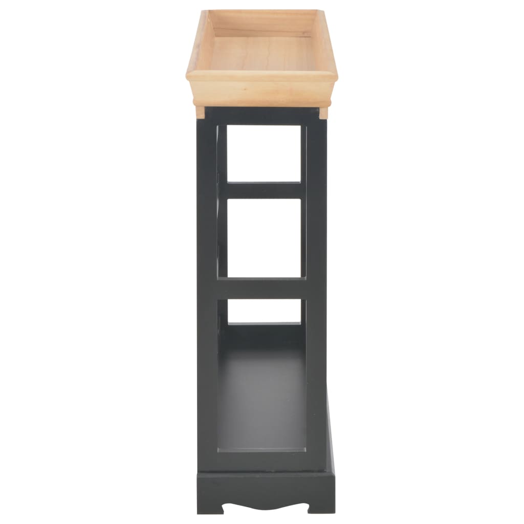 Wine Cabinet Black 70x22.5x70.5 cm MDF