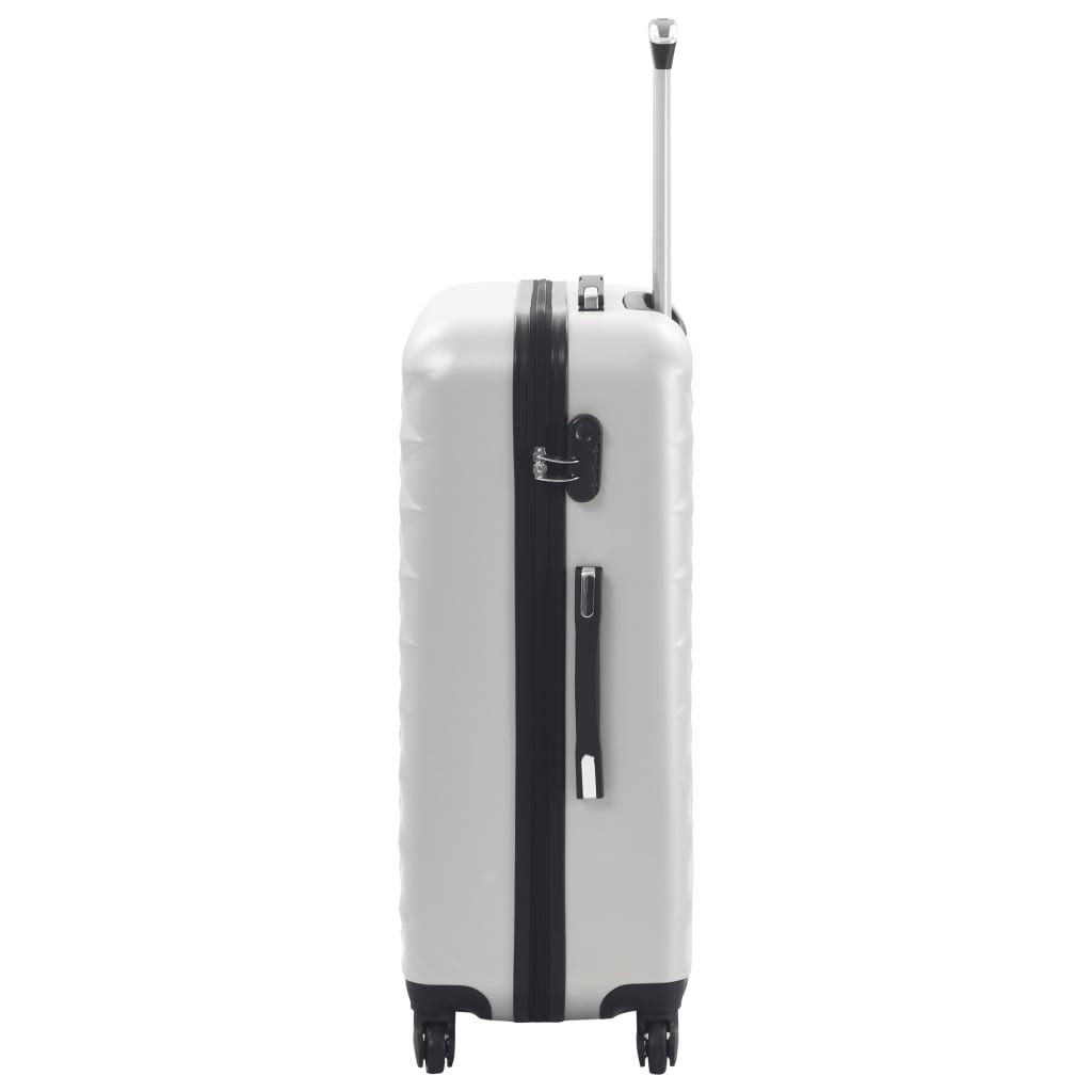 Hardcase Trolley Set 3 pcs Bright Silver ABS