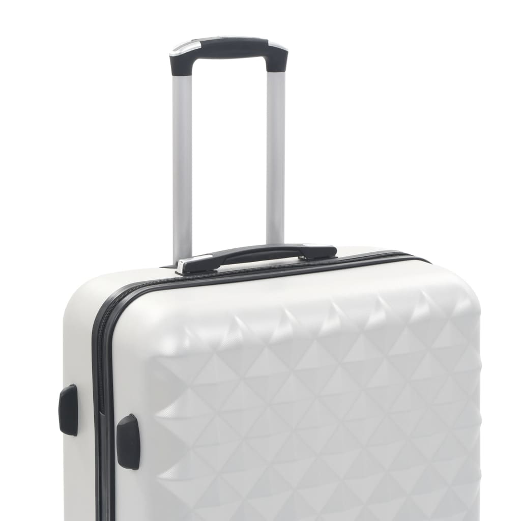 Hardcase Trolley Set 3 pcs Bright Silver ABS