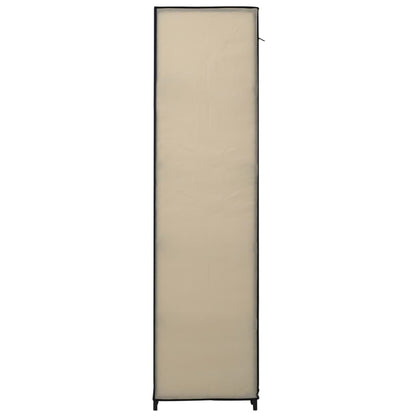 Folding Wardrobes 2 pcs Cream 110x45x175 cm Fabric