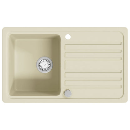 Granite Kitchen Sink Single Basin Beige