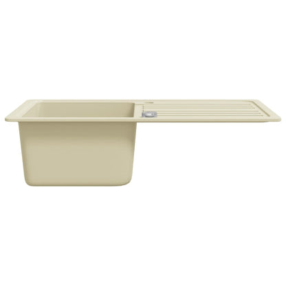 Granite Kitchen Sink Single Basin Beige