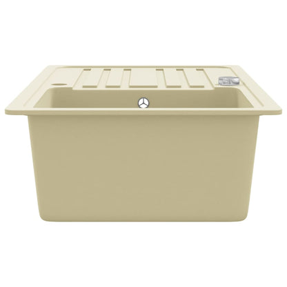 Granite Kitchen Sink Single Basin Beige