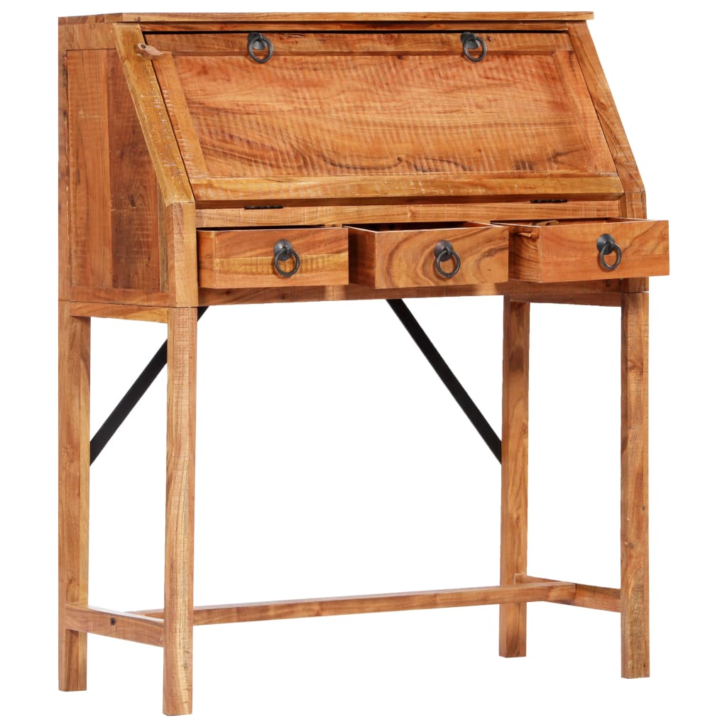 Writing Desk 90x40x107cm Solid Acacia Wood