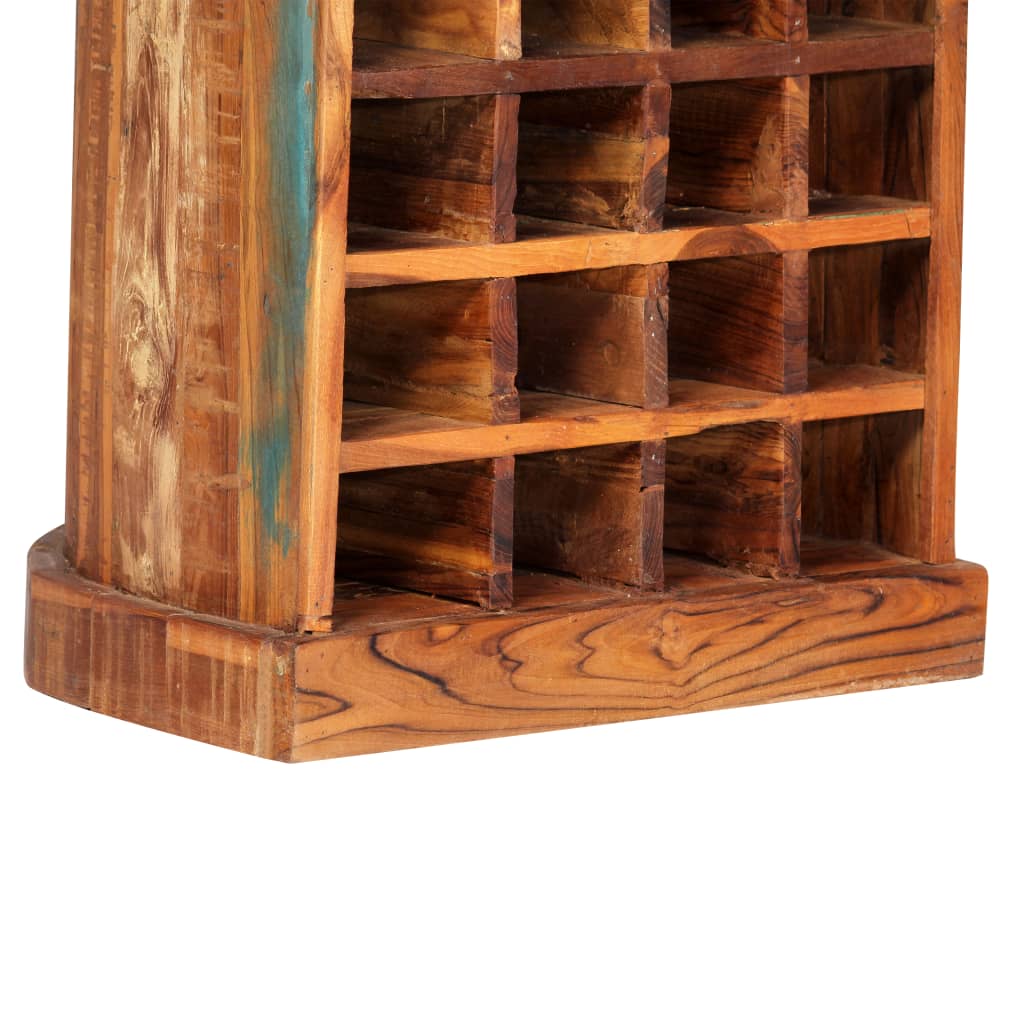 Wine Rack 50x40x180 cm Solid Reclaimed Wood