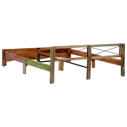 Bed Frame Solid Reclaimed Wood 180x200 cm Super King