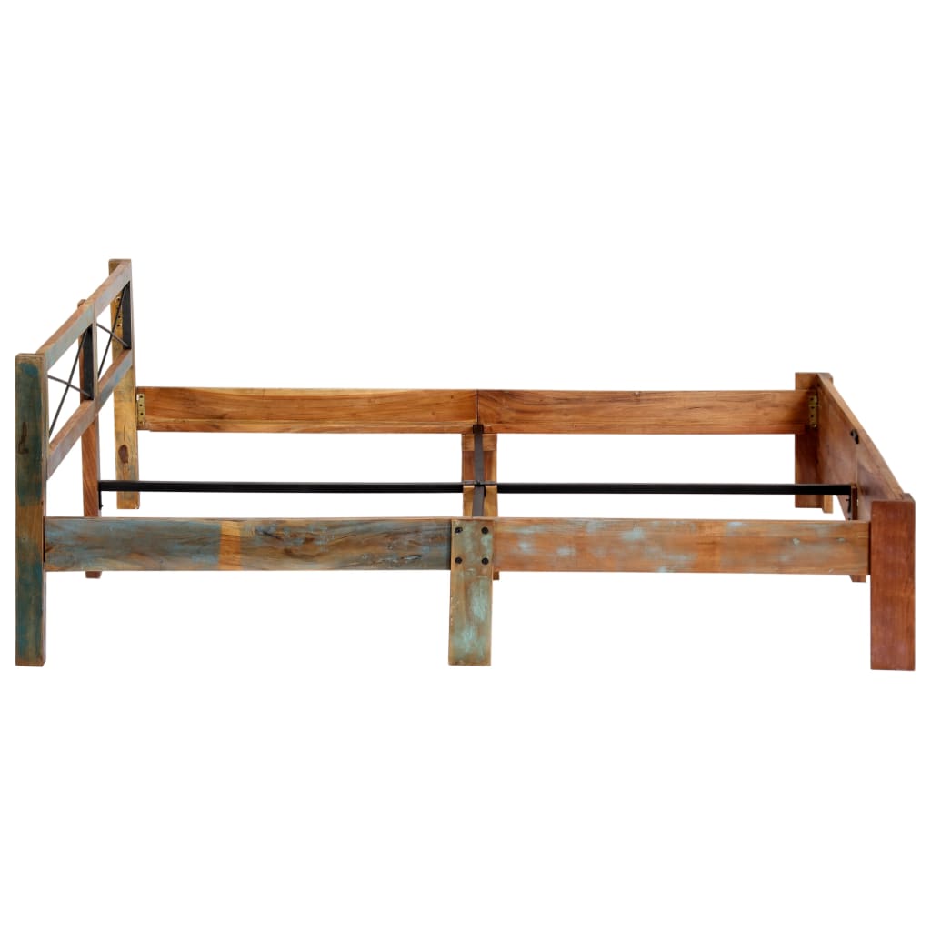 Bed Frame Solid Reclaimed Wood 180x200 cm Super King