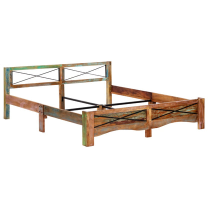 Bed Frame Solid Reclaimed Wood 180x200 cm Super King