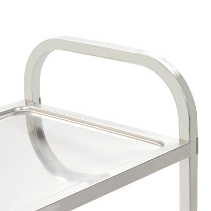 3-Tier Kitchen Trolley 95x45x83.5 cm Stainless Steel