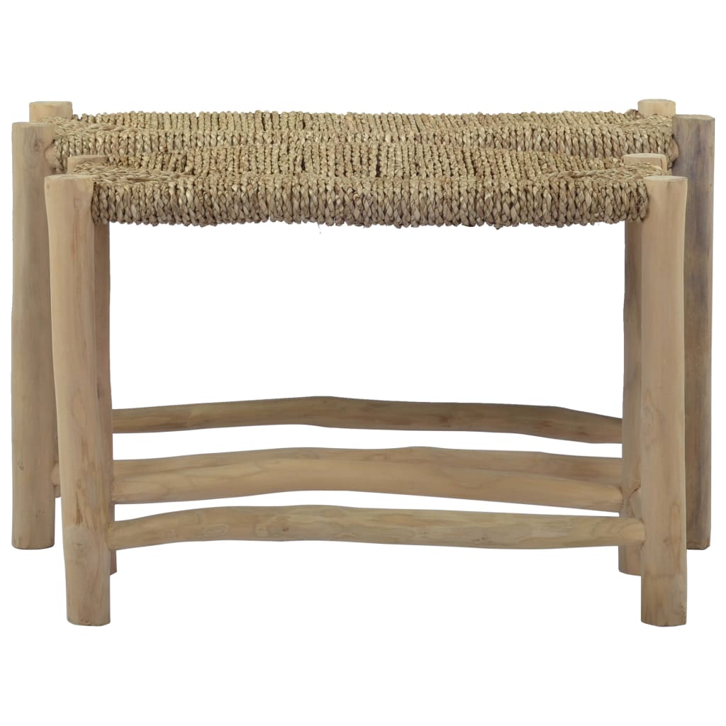 Benches 2 pcs Brown Seagrass