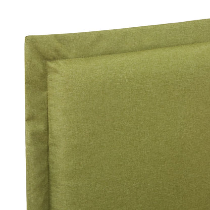 Bed Frame Green Fabric 120x190 cm Small Double