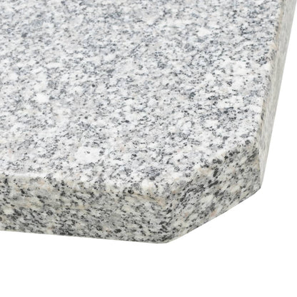 Umbrella Weight Plates 4 pcs Grey Granite Square 100 kg