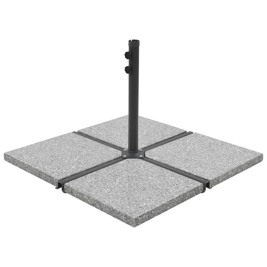 Umbrella Weight Plates 4 pcs Grey Granite Square 100 kg