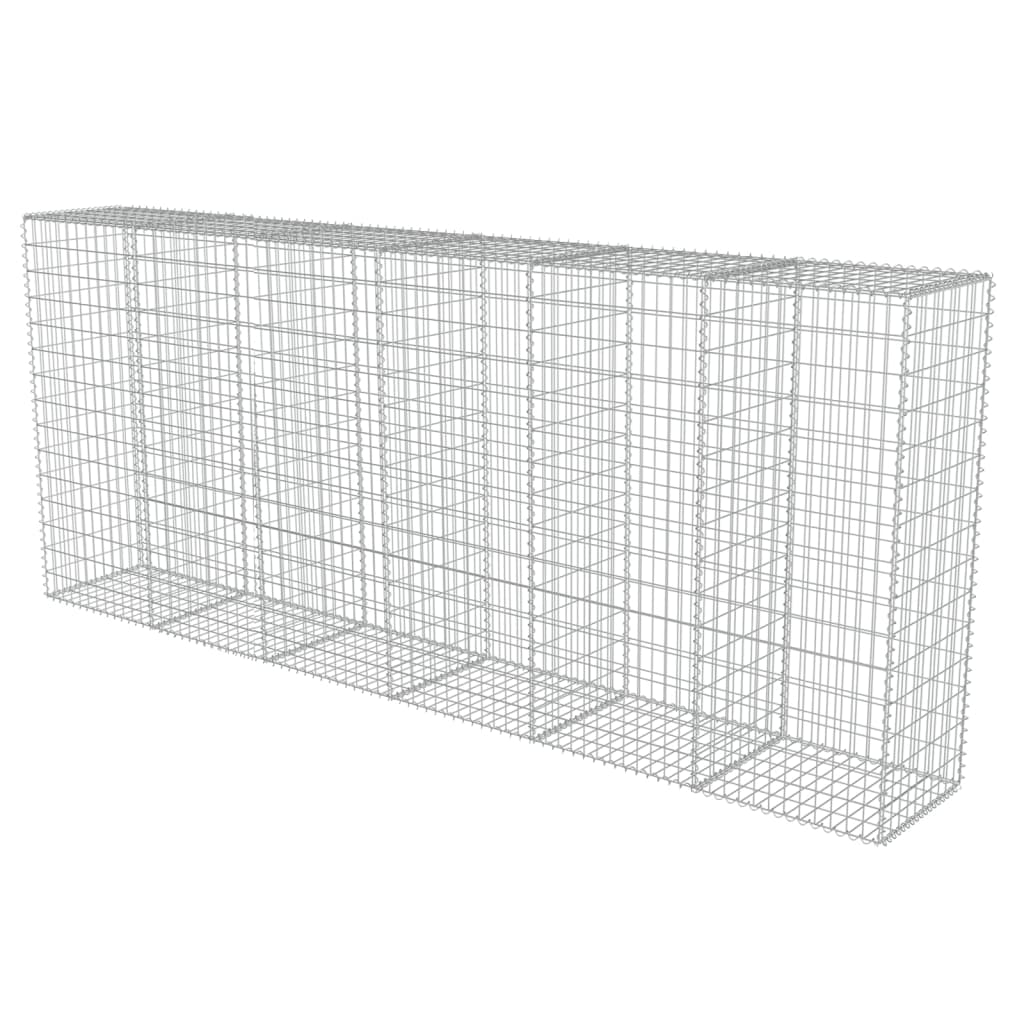 Gabion Wall with Covers Galvanised Steel 300x50x150 cm