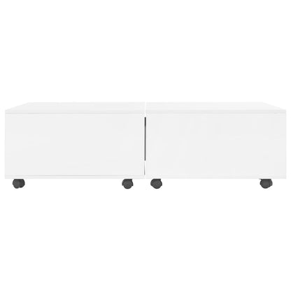 Coffee Table High Gloss White 120x60x35 cm