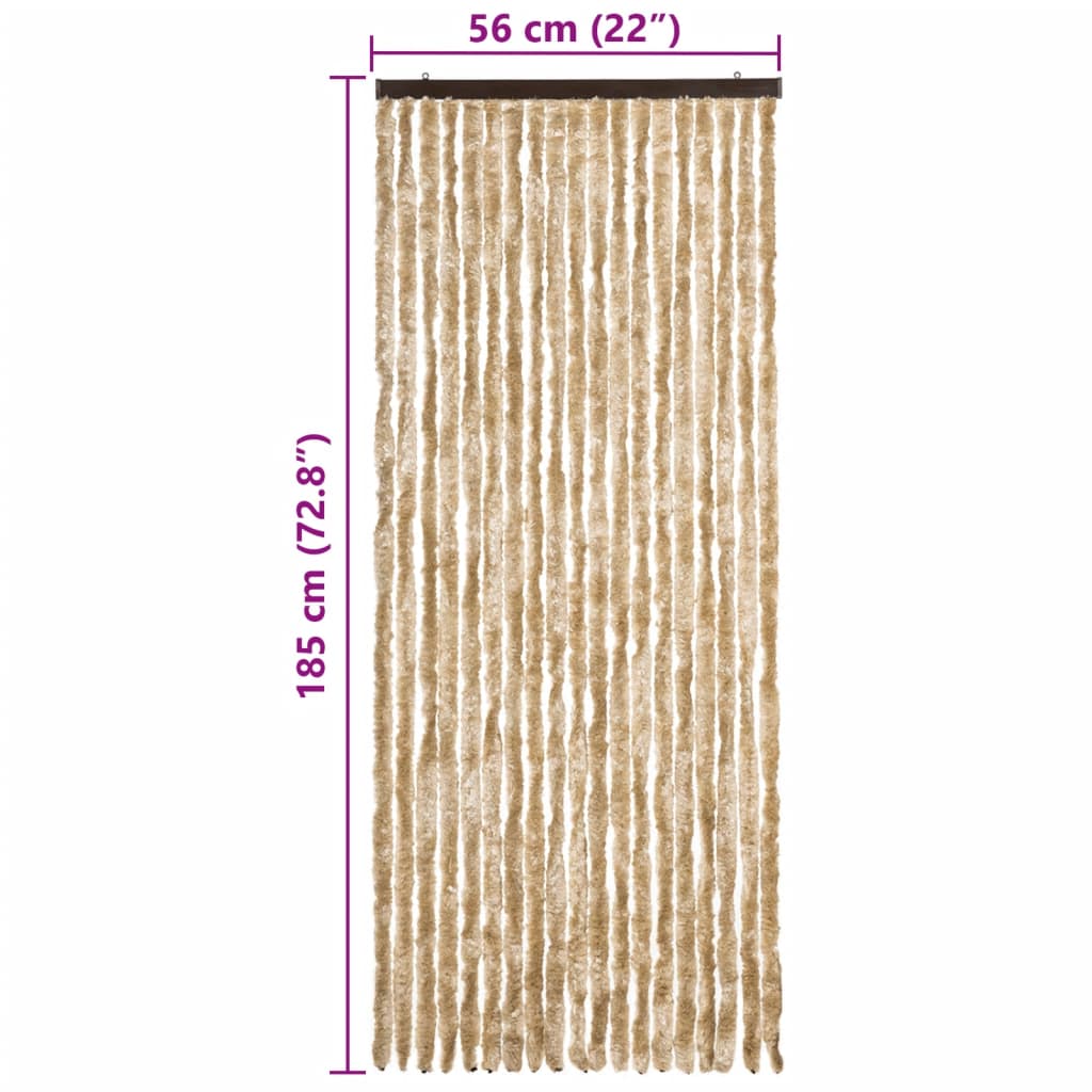 Insect Curtain Beige 56x185 cm Chenille