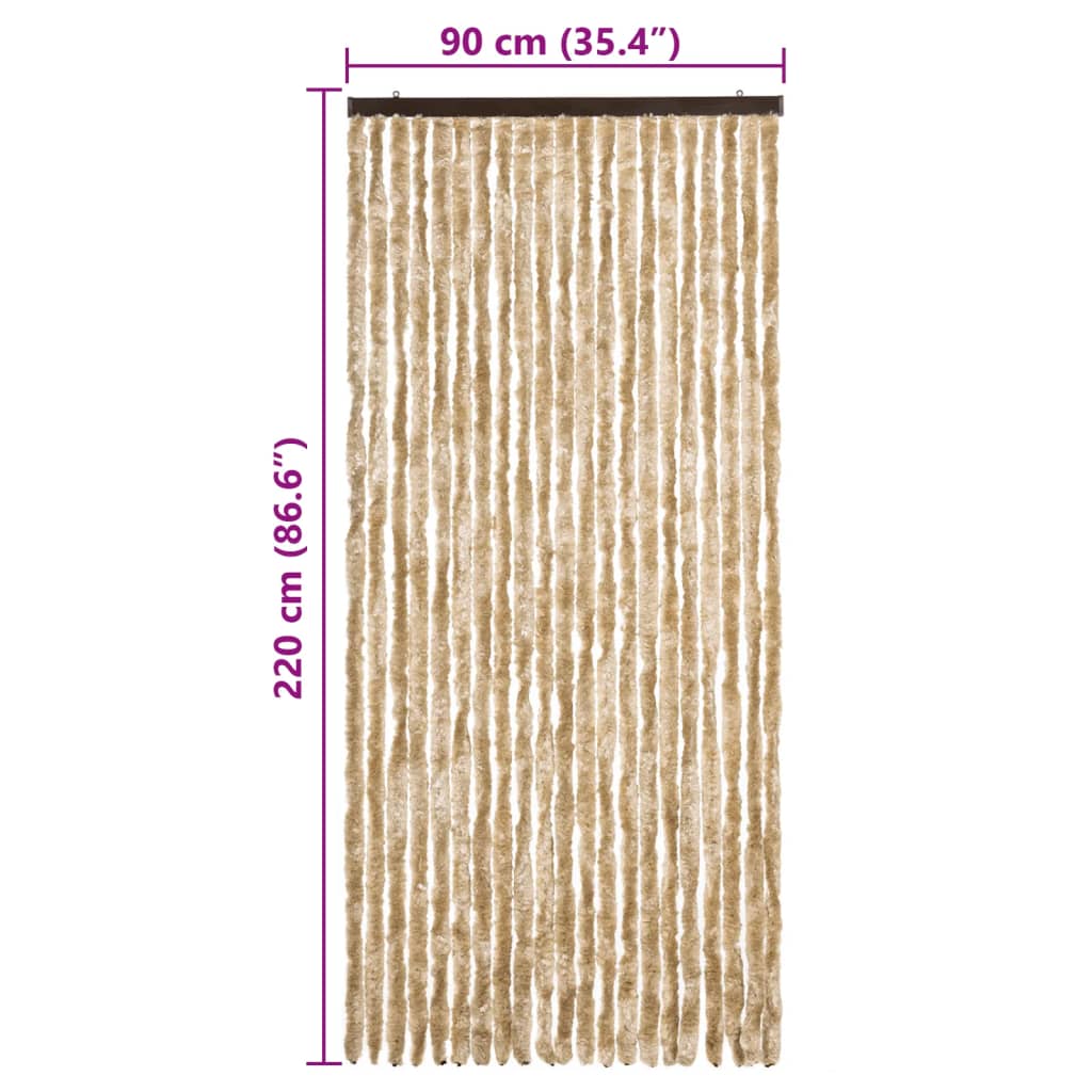 Insect Curtain Beige 90x220 cm Chenille