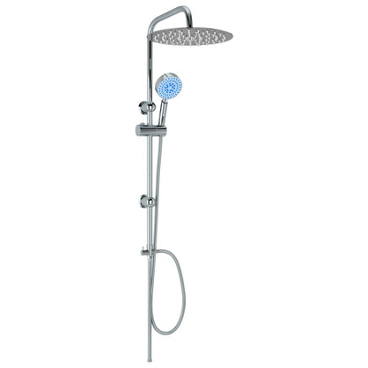 Dual Head Shower Set with Hand Shower Stainless Steel