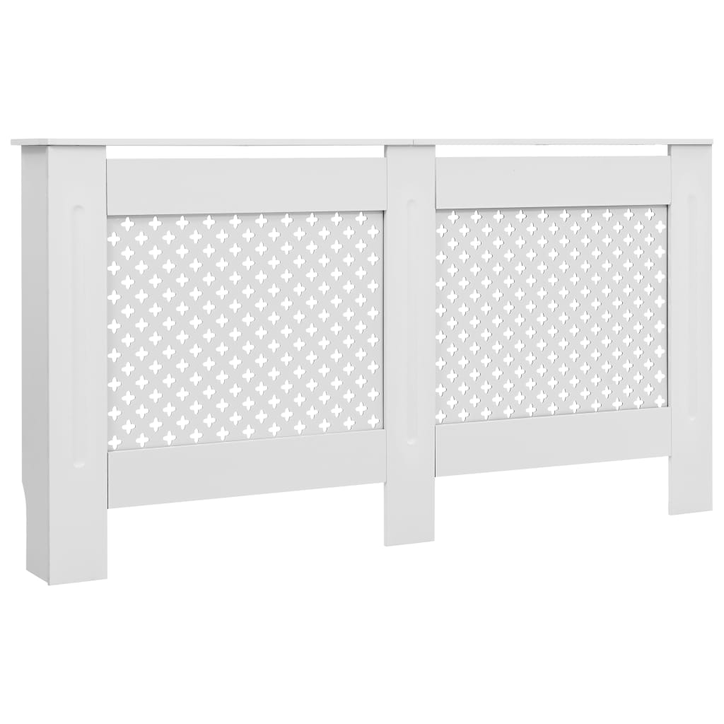 Radiator Cover White 152x19x81.5 cm MDF