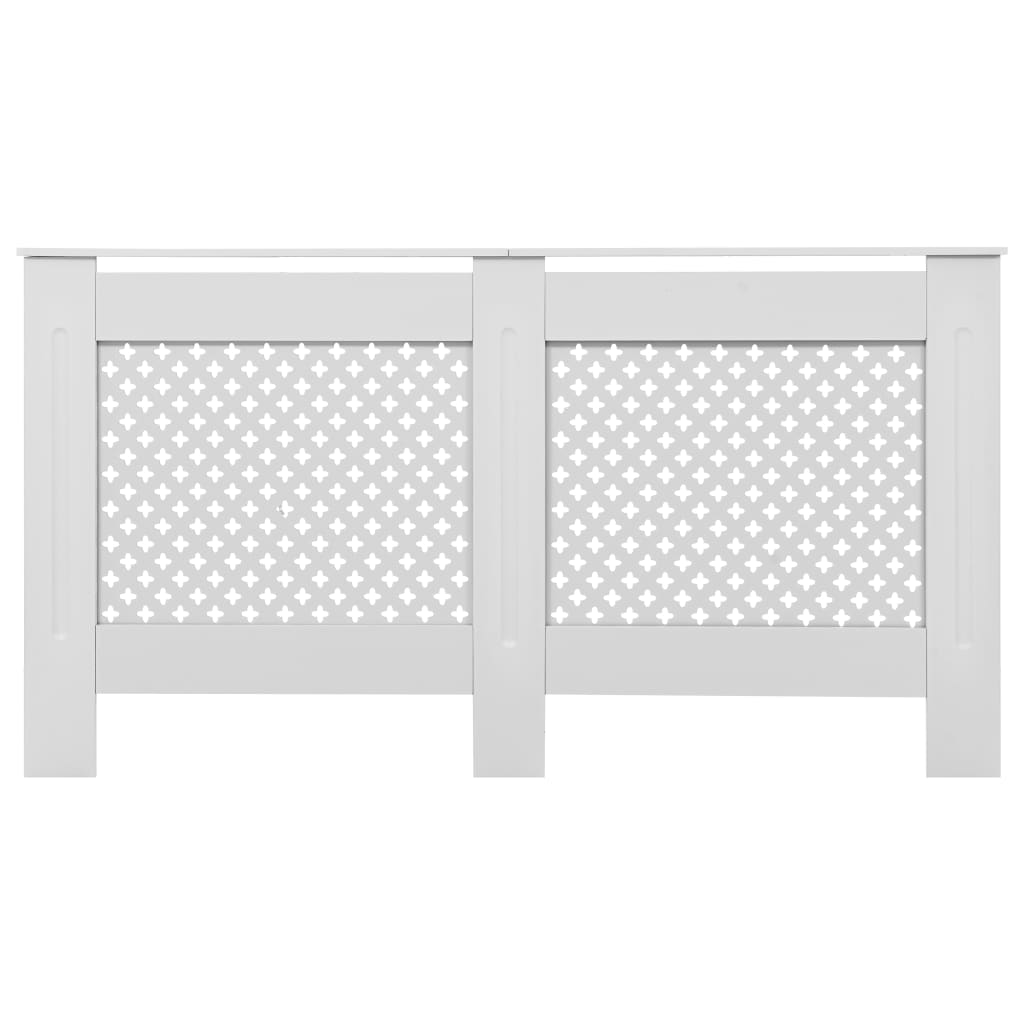 Radiator Cover White 152x19x81.5 cm MDF