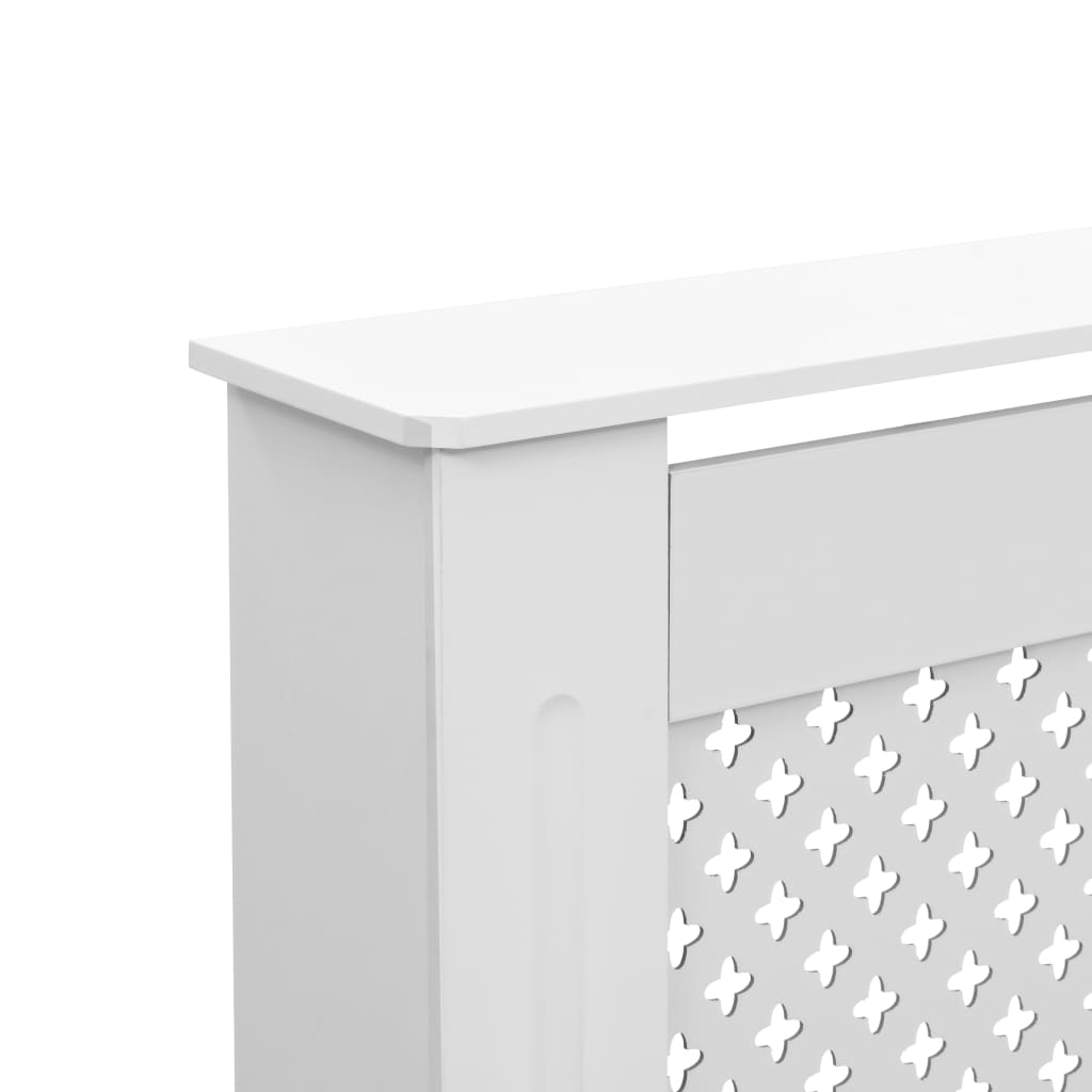 Radiator Cover White 152x19x81.5 cm MDF