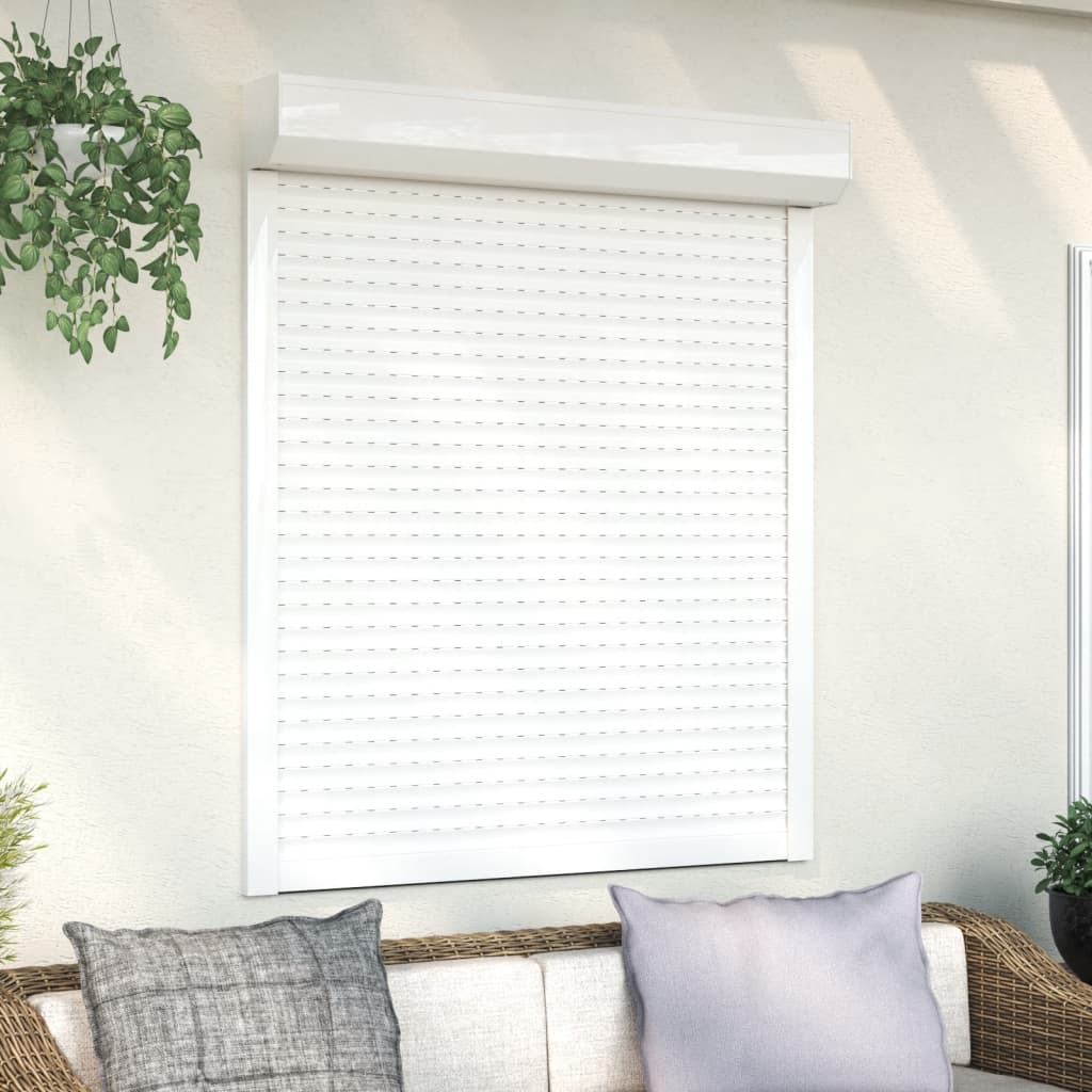 Roller Shutter Aluminium 110x130 cm White