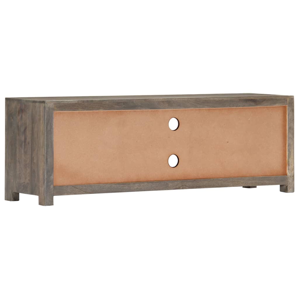 TV Cabinet Grey 120x30x40 cm Solid Mango Wood