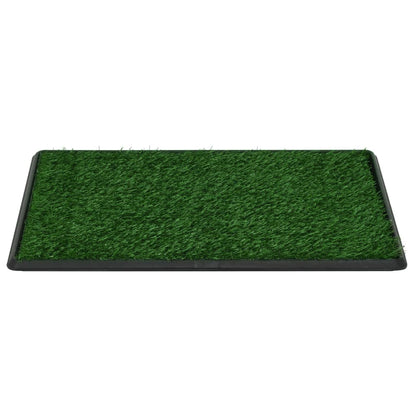 Pet Toilets 2 pcs with Tray & Faux Turf Green 76x51x3 cm WC