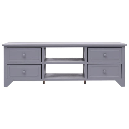 TV Cabinet Grey 115x30x40 cm Paulownia Wood