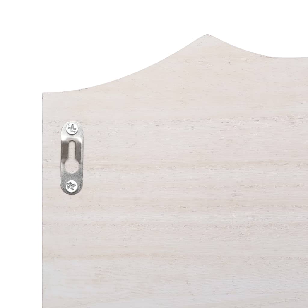 Wall Mounted Coat Rack White 50x10x23 cm Wood