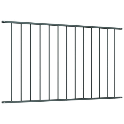 Fence Panel Powder-coated Steel 1.7x0.75 m Anthracite