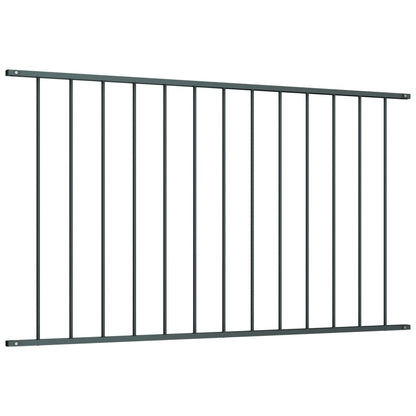 Fence Panel Powder-coated Steel 1.7x1.25 m Anthracite