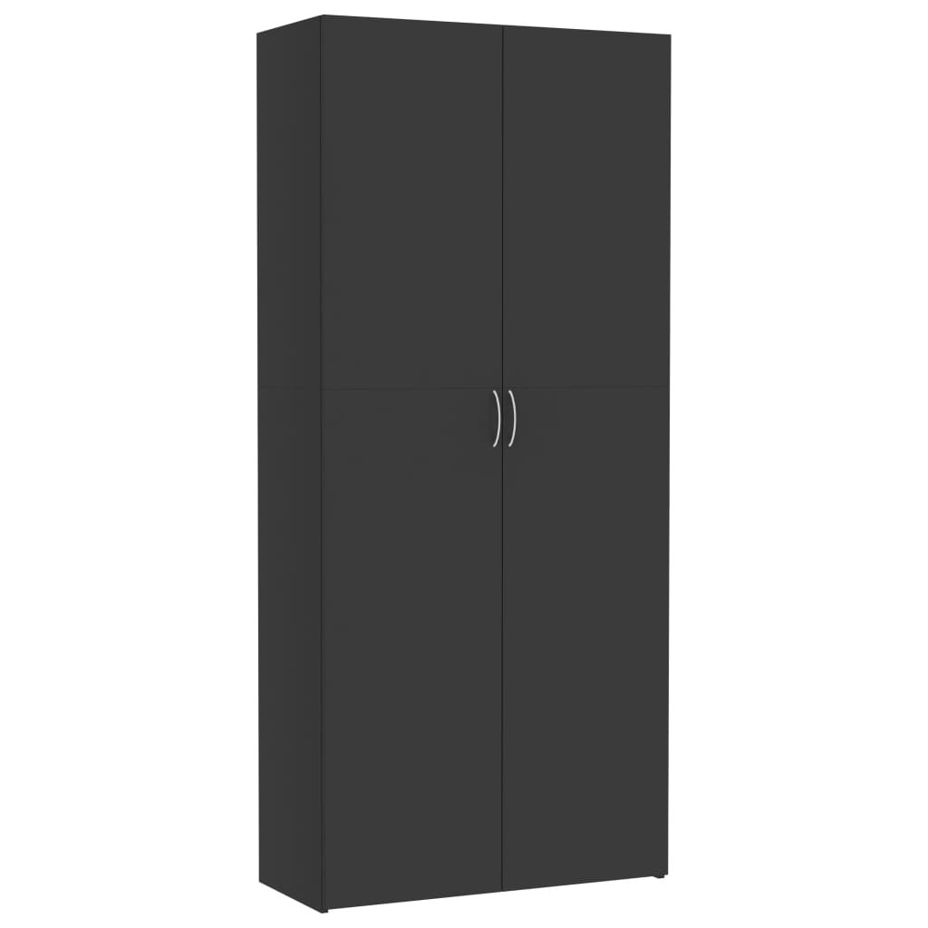 Storage Cabinet Grey 80x35.5x180 cm Engineered Wood