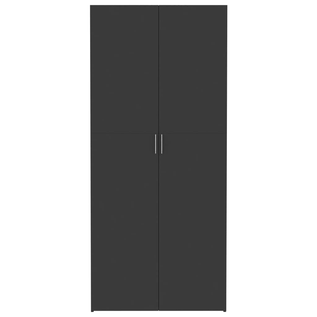 Storage Cabinet Grey 80x35.5x180 cm Engineered Wood