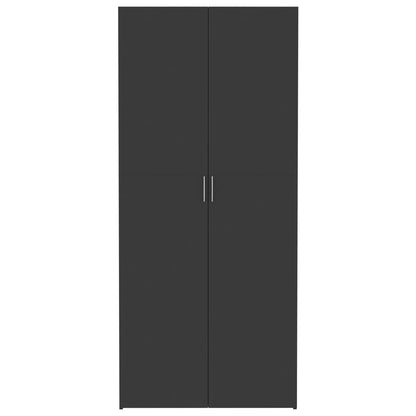 Storage Cabinet Grey 80x35.5x180 cm Engineered Wood